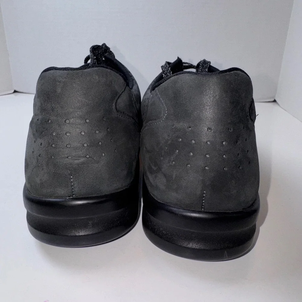 SAS Free Time Walking Shoes Women 9.5 M Charcoal Nubuck Leather Comfort Sneaker